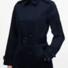 Trench-coat croisé à ceinture Trench-coat croisé à ceinture
