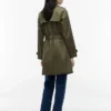 Trench-coat croisé à ceinture Trench-coat croisé à ceinture
