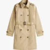 Trench-coat croisé à ceinture Trench-coat croisé à ceinture