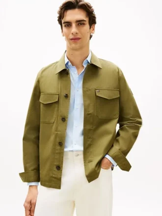 Veste chemise en sergé