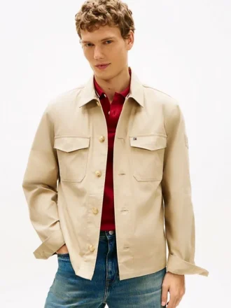Veste chemise en sergé