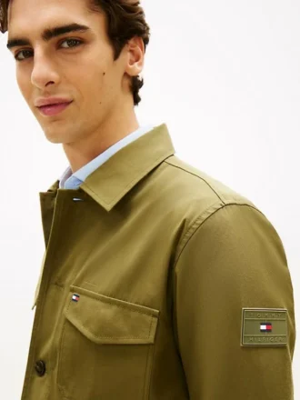 Veste chemise en sergé