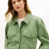 Veste chemise utilitaire oversize en sergé Veste chemise utilitaire oversize en sergé