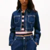 Veste courte en denim zippée Tommy Jeans Veste courte en denim zippée Tommy Jeans