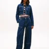 Veste courte en denim zippée Tommy Jeans Veste courte en denim zippée Tommy Jeans