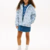 Veste de pluie à capuche à imprimé floral pour enfants