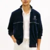 Veste de survêtement en velours à monogramme