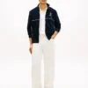 Veste de survêtement en velours à monogramme