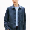 Veste de travail en denim teint en pièce Veste de travail en denim teint en pièce