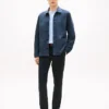 Veste de travail en denim teint en pièce Veste de travail en denim teint en pièce