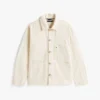 Veste de travail en denim teint en pièce Veste de travail en denim teint en pièce