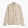 Veste de travail en denim teint en pièce Veste de travail en denim teint en pièce
