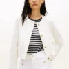 Veste en denim blanc pour femme Veste en denim blanc pour femme