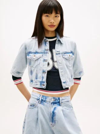 Veste en denim à manches courtes Tommy Jeans