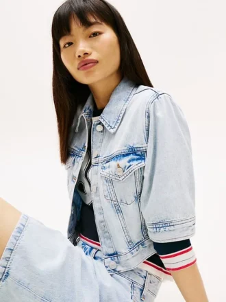 Veste en denim à manches courtes Tommy Jeans