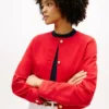 Veste en denim pour femme à boutons dorés Veste en denim pour femme à boutons dorés