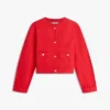 Veste en denim pour femme à boutons dorés Veste en denim pour femme à boutons dorés