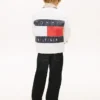 Veste en jean pour enfant avec logo drapeau Veste en jean pour enfant avec logo drapeau