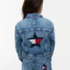 Veste en jean pour enfant avec étoile brodée Veste en jean pour enfant avec étoile brodée