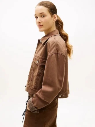 Veste en toile teinte en pièce Tommy Jeans