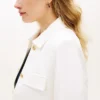 Veste Ponte à boutons dorés et multiples poches