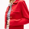 Veste Ponte à boutons dorés et multiples poches Veste Ponte à boutons dorés et multiples poches