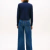 Veste Ponte à boutons dorés et multiples poches