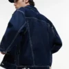 Veste ranch en denim délavé foncé Tommy Jeans Veste ranch en denim délavé foncé Tommy Jeans