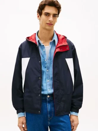 Veste réversible à capuche résistante à l&rsquo;eau