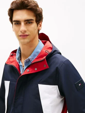 Veste réversible à capuche résistante à l&rsquo;eau