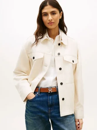 Veste utilitaire oversize en sergé