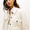 Veste utilitaire oversize en sergé