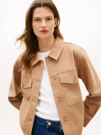 Veste utilitaire oversize en sergé Veste utilitaire oversize en sergé